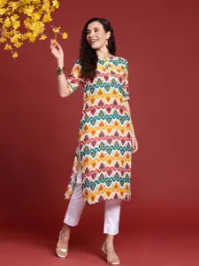 Anouk Women Printed Straight Kurta