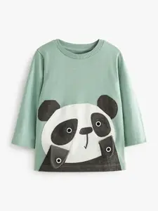 NEXT Boys Pure Cotton Panda Applique T-shirt