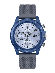 Lacoste Men Neo Heritage Leather Analogue Chronograph Watch 2011327-Blue