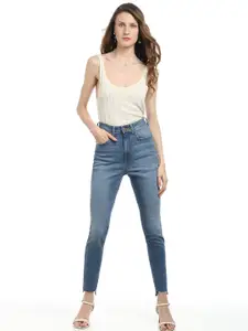 Vero Moda Women Skinny Fit High-Rise Clean Look Light Fade Stretchable Jeans