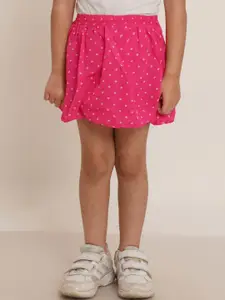 Creative Kids Creative Girls Polka Dots Printed Mini Skirt