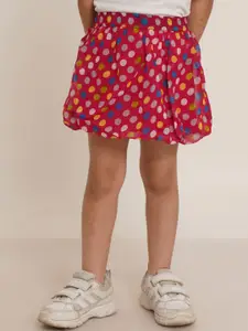 Creative Kids Creative Girls Polka Dot Printed Mini Skirt