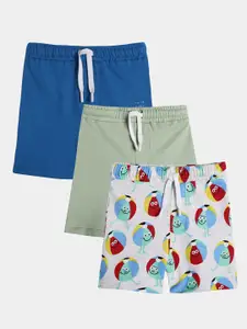 Anthrilo Boys Multicoloured Conversational Printed Shorts