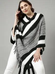 SHOWOFF Geometric Longline Poncho