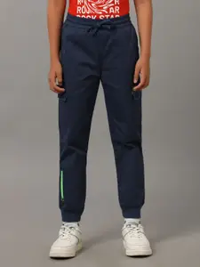 UNDER FOURTEEN ONLY Boys Blue Joggers Trousers