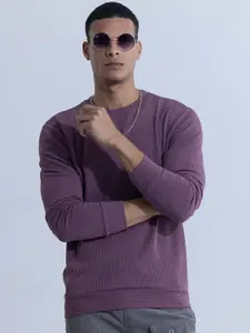 Snitch Men Purple Sweatshirt