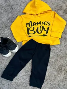 BAESD Boys Printed Hooded Pure Cotton Sweatshirt with Trouser