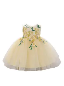 StyleCast Girls Floral Embroidered Fit & Flare Dress