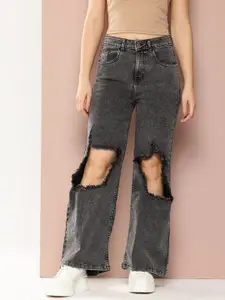 Harvard Women Flared Fit Distressed Jeans