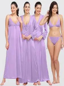NIGHT KEYS Lavender Maxi Nightdress
