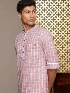 House of Pataudi  Jashn Pure Cotton Checked Kurta