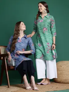 Sangria Women Ethnic Motifs Printed Indie Florals Kurta