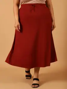 NEUDIS Ribbed Flared Maxi Skirt