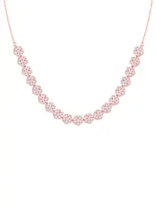 GIVA Sterling Silver Rose Gold-Plated Necklace