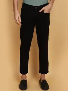 V-Mart Men Cotton Mid-Rise Slim Fit Regular Trouser