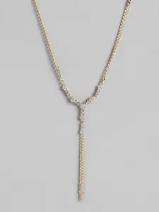 Carlton London Gold-Plated CZ Necklace