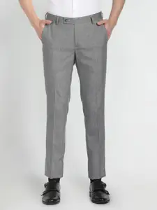 Arrow Men Mid-Rise Plain Regular Fit Formal Trousers Trousers