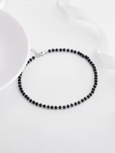 GIVA 92.5 Sterling Silver Rhodium-Plated Swaying Shadows Anklet