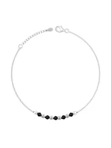 GIVA Set Of 2 92.5 Sterling Silver Rhodium-Plated Anklet