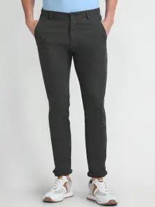 Arrow Sport Men Slim Fit Low-Rise Flat-Front Cotton Casual Trousers