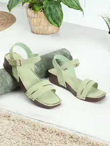 ICONICS Open Toe Flatform Heels