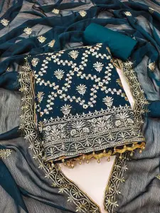 KALINI Ethnic Motifs Embroidered Unstitched Dress Material