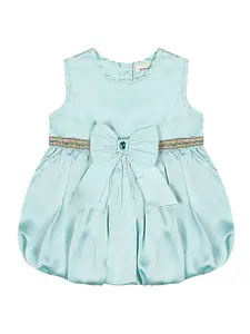 BAESD Girls Round Neck Sleeveless Bow Balloon Midi Dress