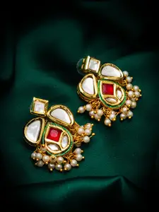 aadita Gold-Plated Contemporary Stud Earrings