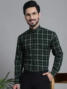 Indian Needle Classic Tartan Checks Checked Pure Cotton Formal Shirt