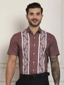 Indian Needle Classic Opaque Printed Formal Shirt