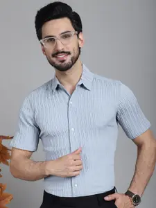 Indian Needle Classic Opaque Striped Formal Shirt