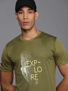 HRX by Hrithik Roshan Graphic Printed Rapid-Dry Antimicrobial Outdoor T-shirt