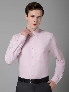 Cantabil Comfort Checked Spread Collar Long Sleeves Formal Shirt