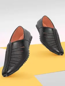 BAESD Boys Laser Cut Comfort Insole Pointed Toe Mojaris