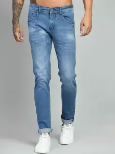 SQUIREHOOD Men Relaxed Fit Heavy Fade Cotton Stretchable Jeans