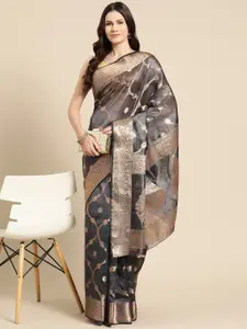 Silk Land Woven Design Zari Banarasi Saree