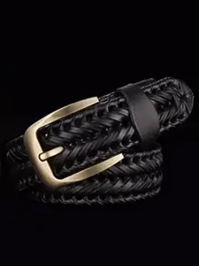 REDHORNS Men Braided Leather Belt