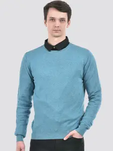 PORTOBELLO Round Neck Cotton Pullover Sweaters