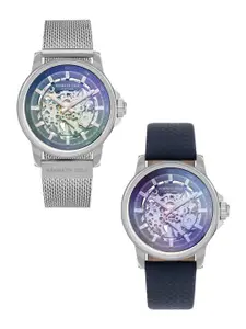 Kenneth Cole Set Of 2 Men Textured Dial & Analogue Watches NEKCWGL2104101MN