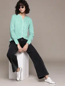 The Roadster Lifestyle Co. Striped Casual Shirt