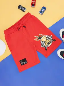 Pantaloons Junior Boys Graphic Printed Pure Cotton Shorts