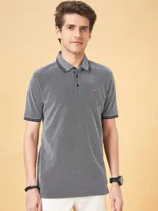 BYFORD by Pantaloons Polo Collar Short Sleeves Cotton Slim Fit Shirt