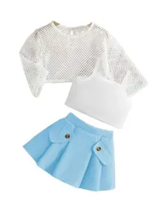 StyleCast Blue Infant Girls Top with Skirt