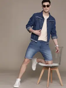 The Roadster Lifestyle Co. Men Slim Fit Denim Shorts