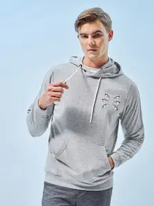 Bewakoof Pullover Hood Printed Hooded Cotton Ribbed Casual Sweatshirt