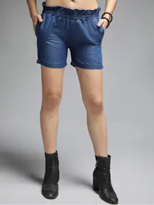 High Star Women High-Rise Denim Shorts