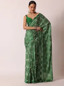 KALKI Fashion Bandhani Printed Saree