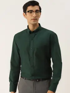 English Navy Original Slim Fit Button-Down Collar Easy Iron Wrinkle Resistant Formal Shirt