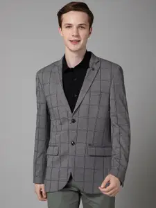 Cantabil Checked Single-Breasted Formal Blazer