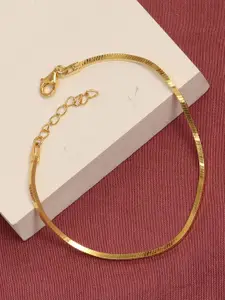 LeCalla Sterling Silver Gold-Plated Link Bracelet